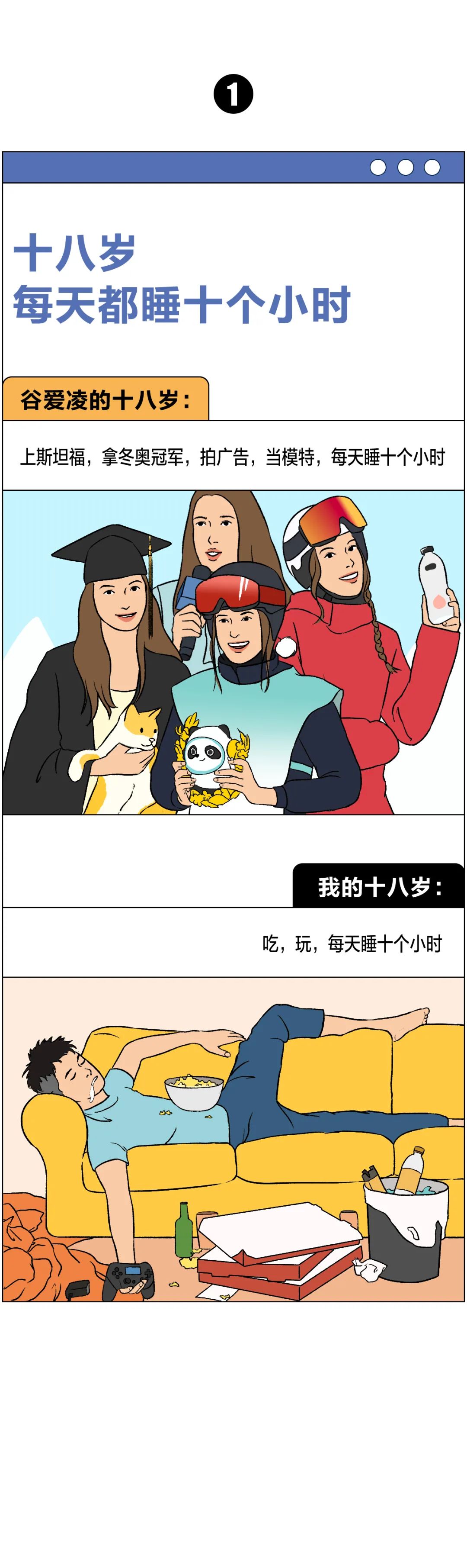 普通人和冬奧冠軍的共同點，看完破防了